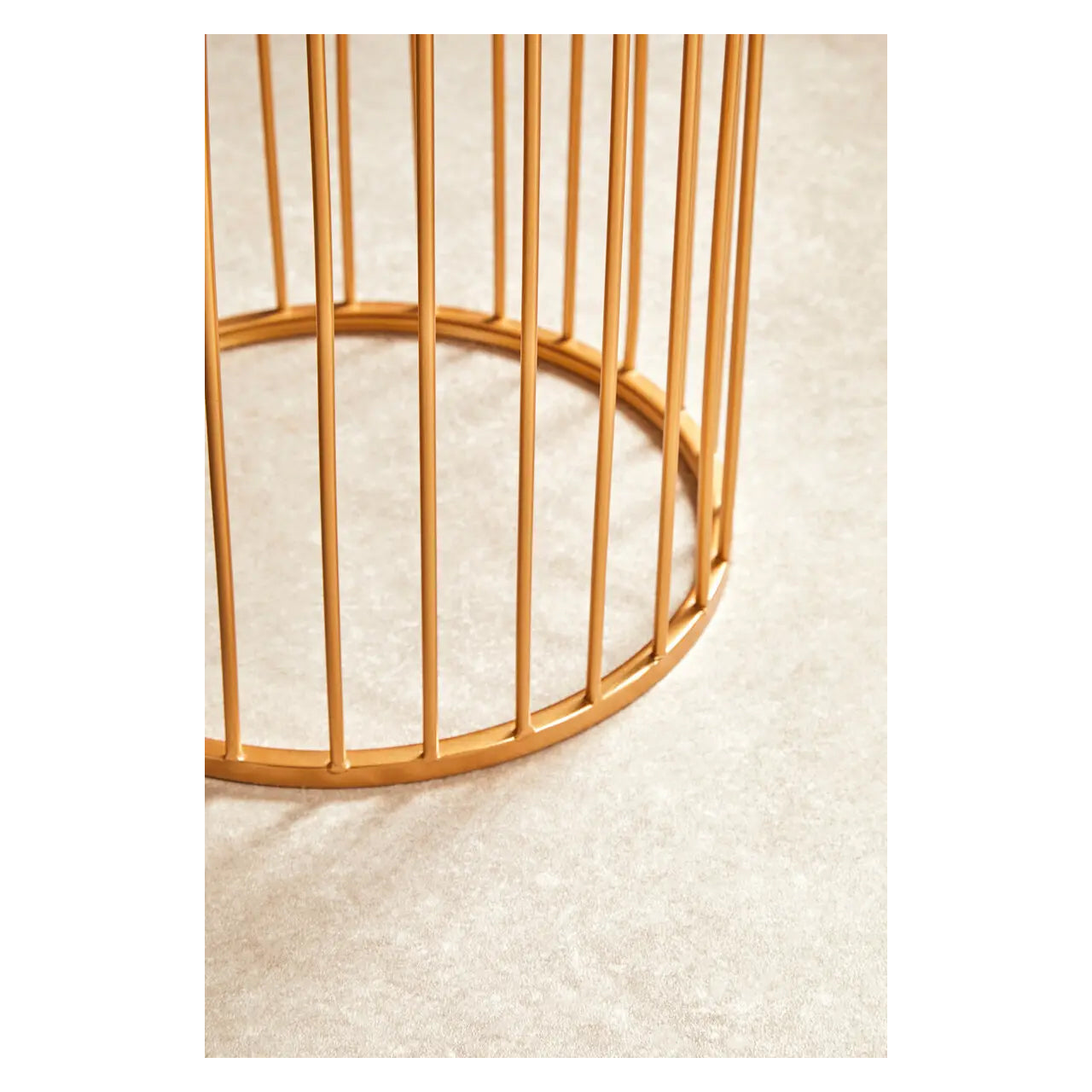Avantis Round Mirrored Nest Of 2 Side Tables With Gold Frame