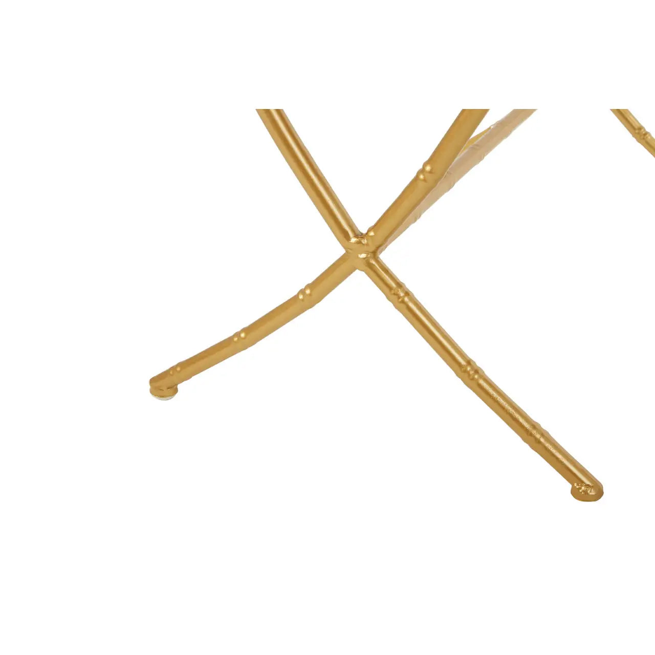 Avantis Mirrored Set Of 2 Side Tables With Bamboo Design Frame