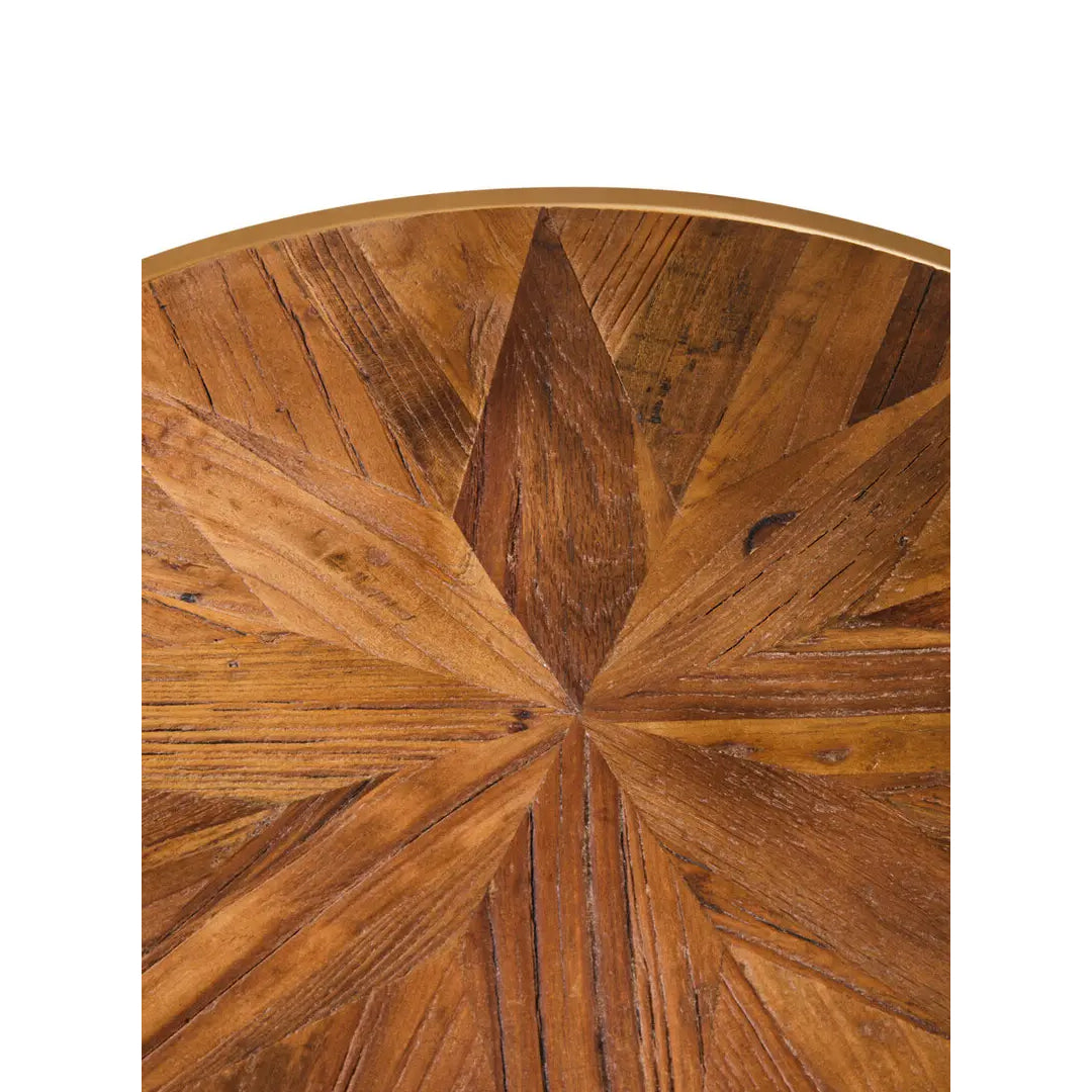 Jodi Round Wooden Side Table In Natural