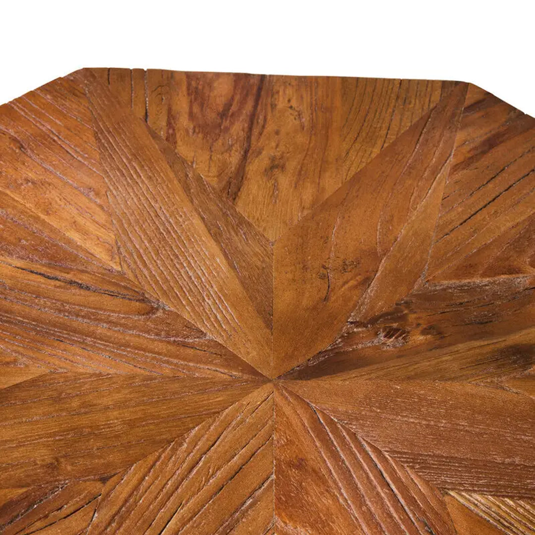 Jodi Octagonal Wooden Side Table In Natural