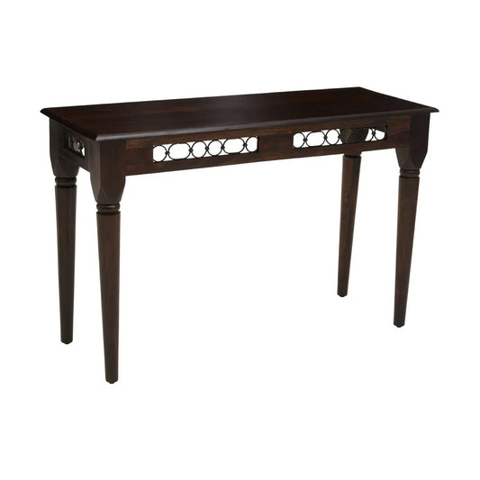 Srina Sheesham Wood Console Table In Dark Brown