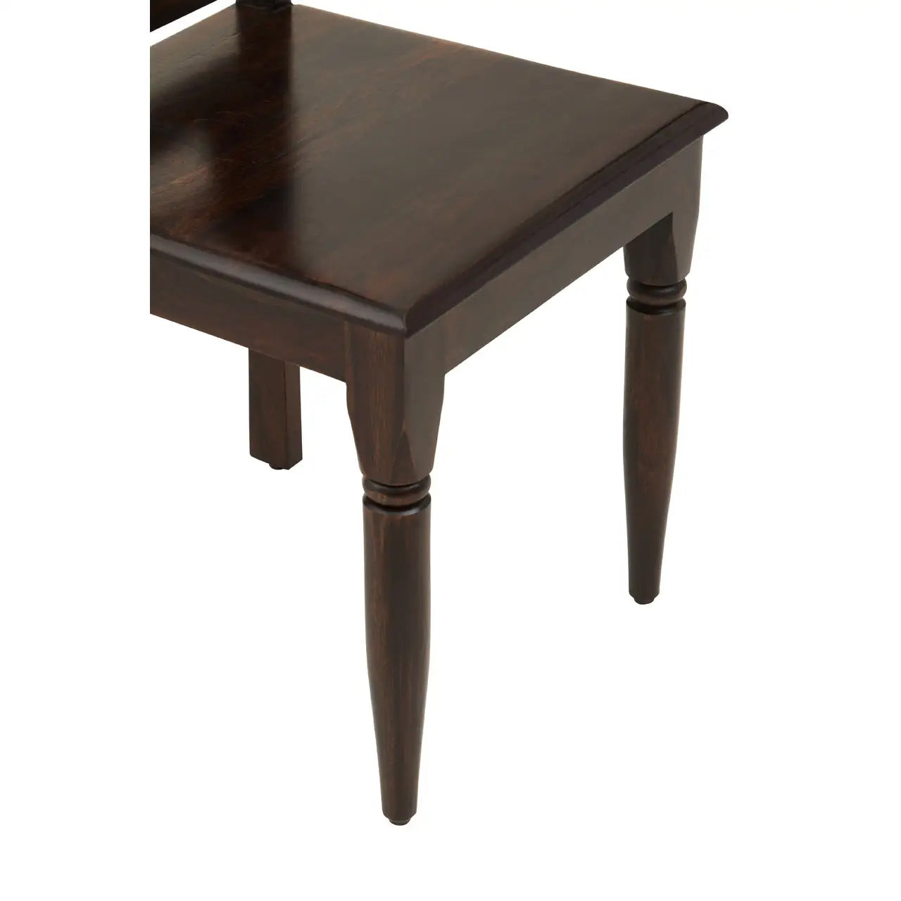 Srina Sheesham Wood Dining Chair In Dark Brown