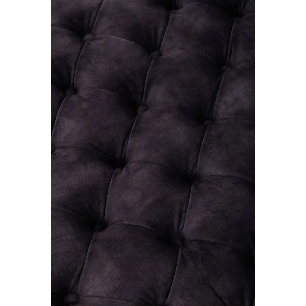 Sabrina Velvet Ottoman In Grey