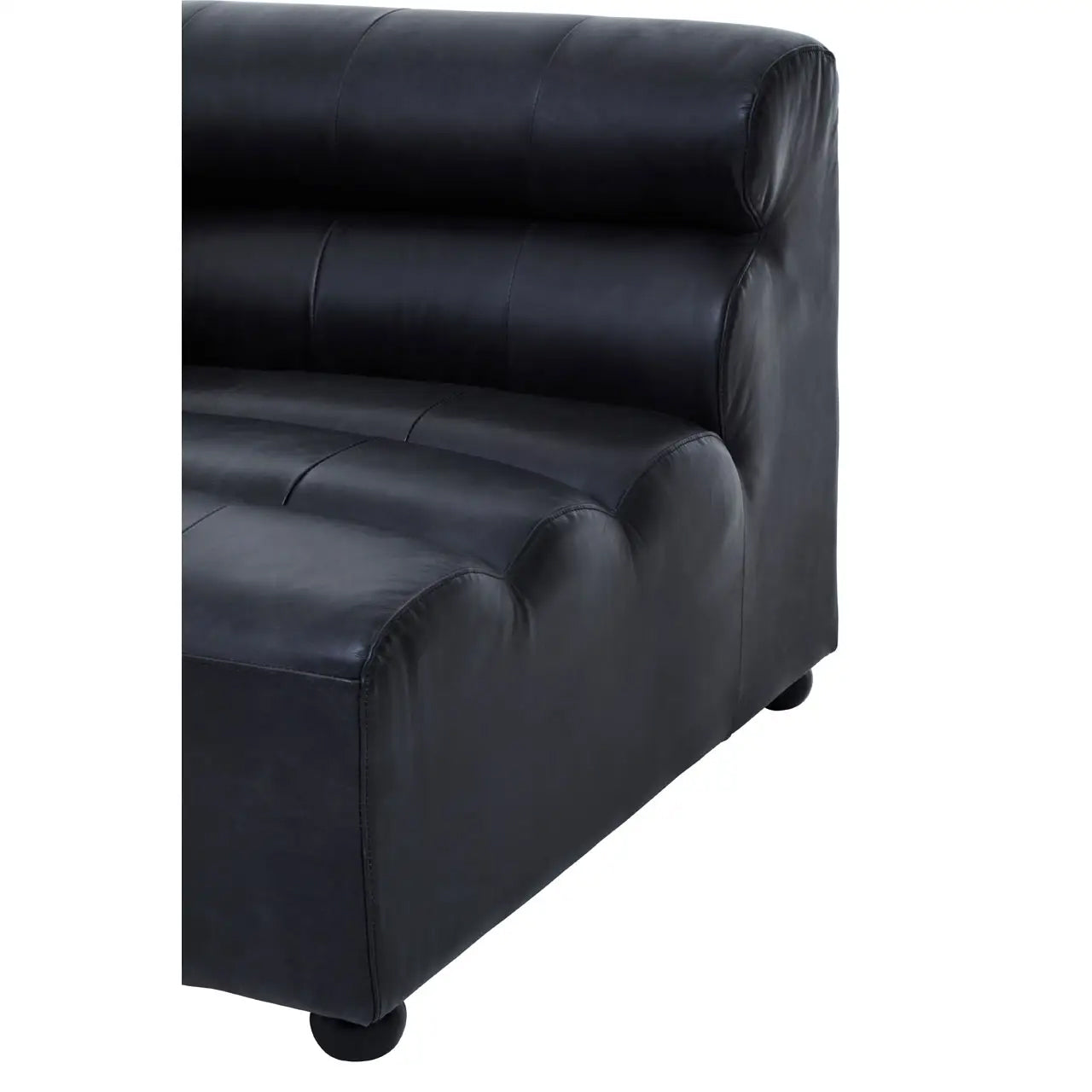 King Right Arm Distressed Leather 1 Seater Sofa In Slate Grey