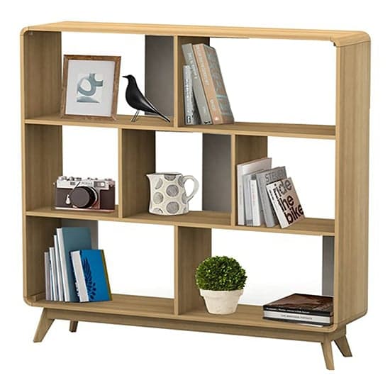 Cassie Wooden Display Cabinet In Oak