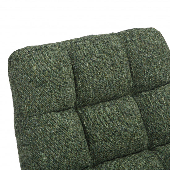 Chillax Tactile Textured Fabric Lounge Chair In Green