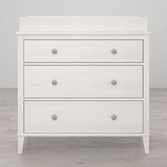 Monarch Hill Poppy Wooden Chest Of 3 Drawers With Changing Table In White