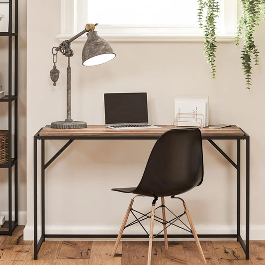 Quincy Wooden Laptop Desk In Weathered Oak
