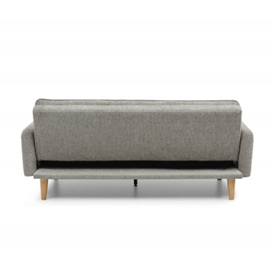 Cosy Rest Chenille Effect Fabric 3 Seater Sofa Bed In Natural