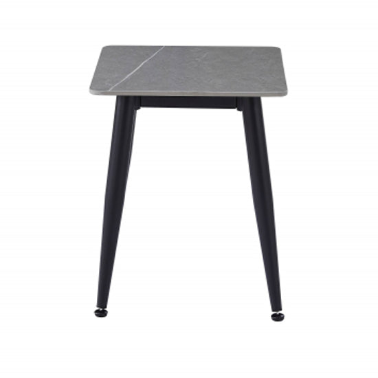 Monaco Ceramic Top End Table In Grey