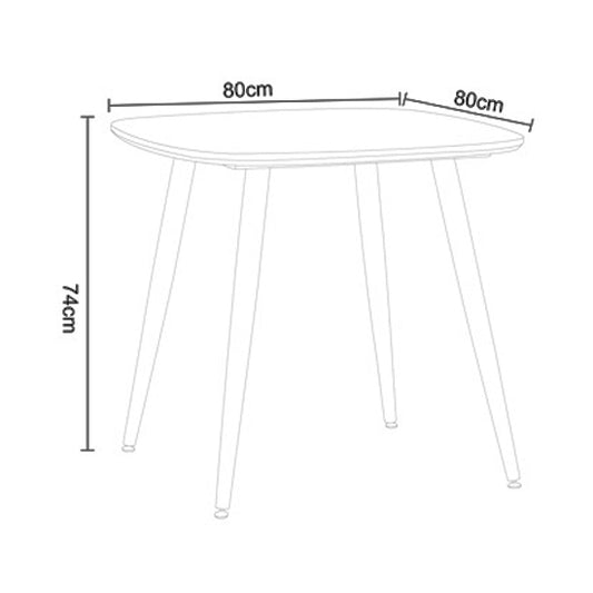 Aspen Square Wooden Dining Table In Grey Oak Effect