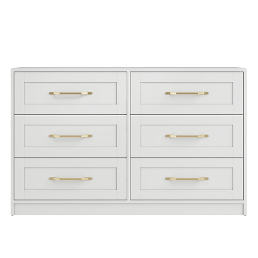 Austen Wooden Chest Of 6 Drawers In White