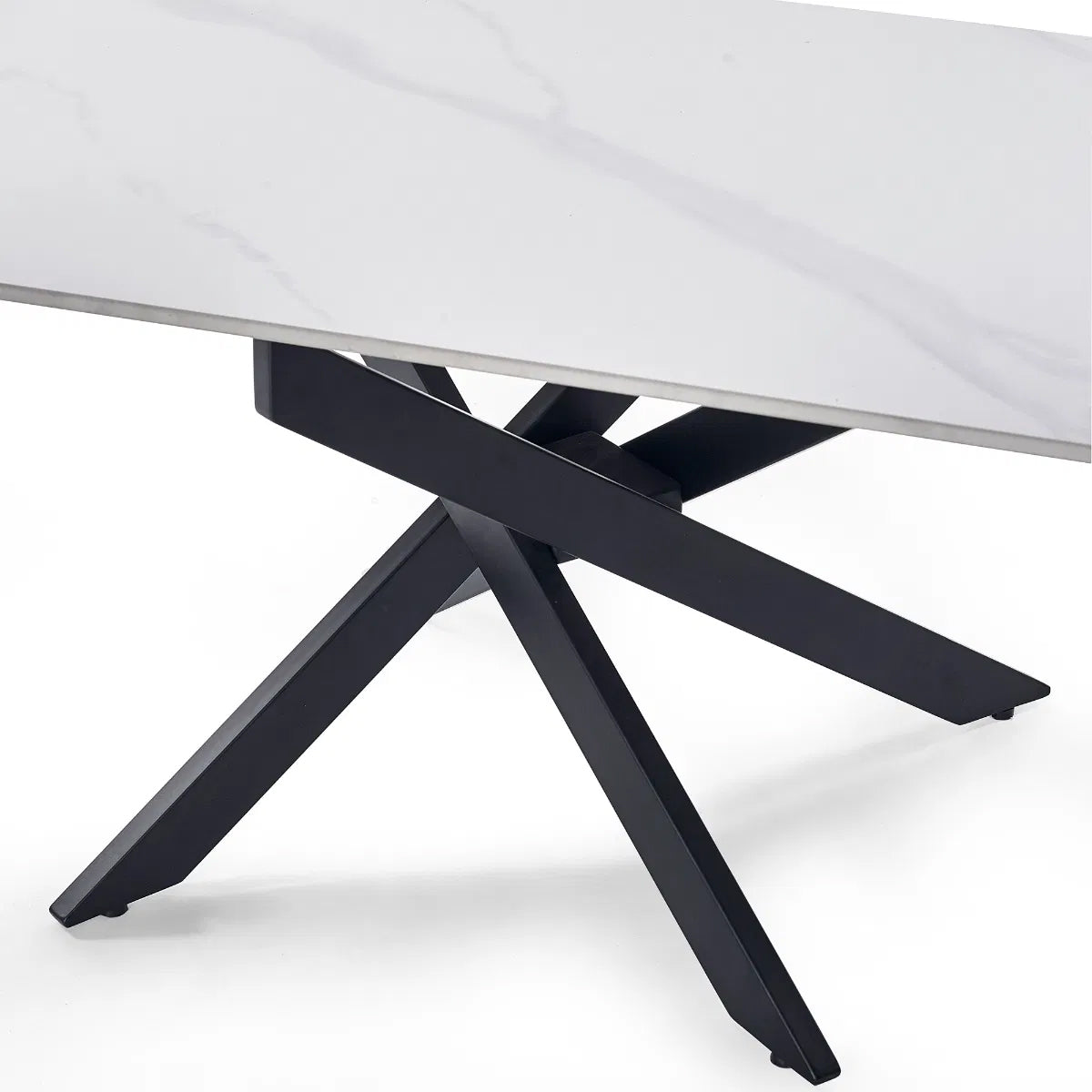 Bradley Wooden Coffee Table In White Marble Effect