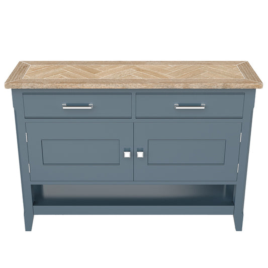 Signature Wooden Sideboard With 2 Doors And 2 Drawers In Blue