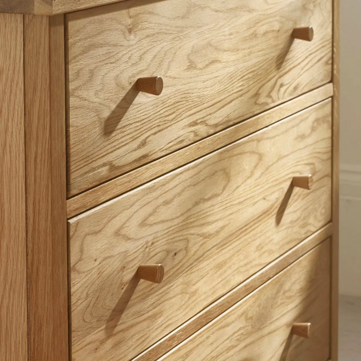 Coxmoor Wooden Chest Of 3 Drawers In Oak