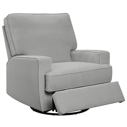 Rylan Fabric Swivel And Recliner Armchair In Grey