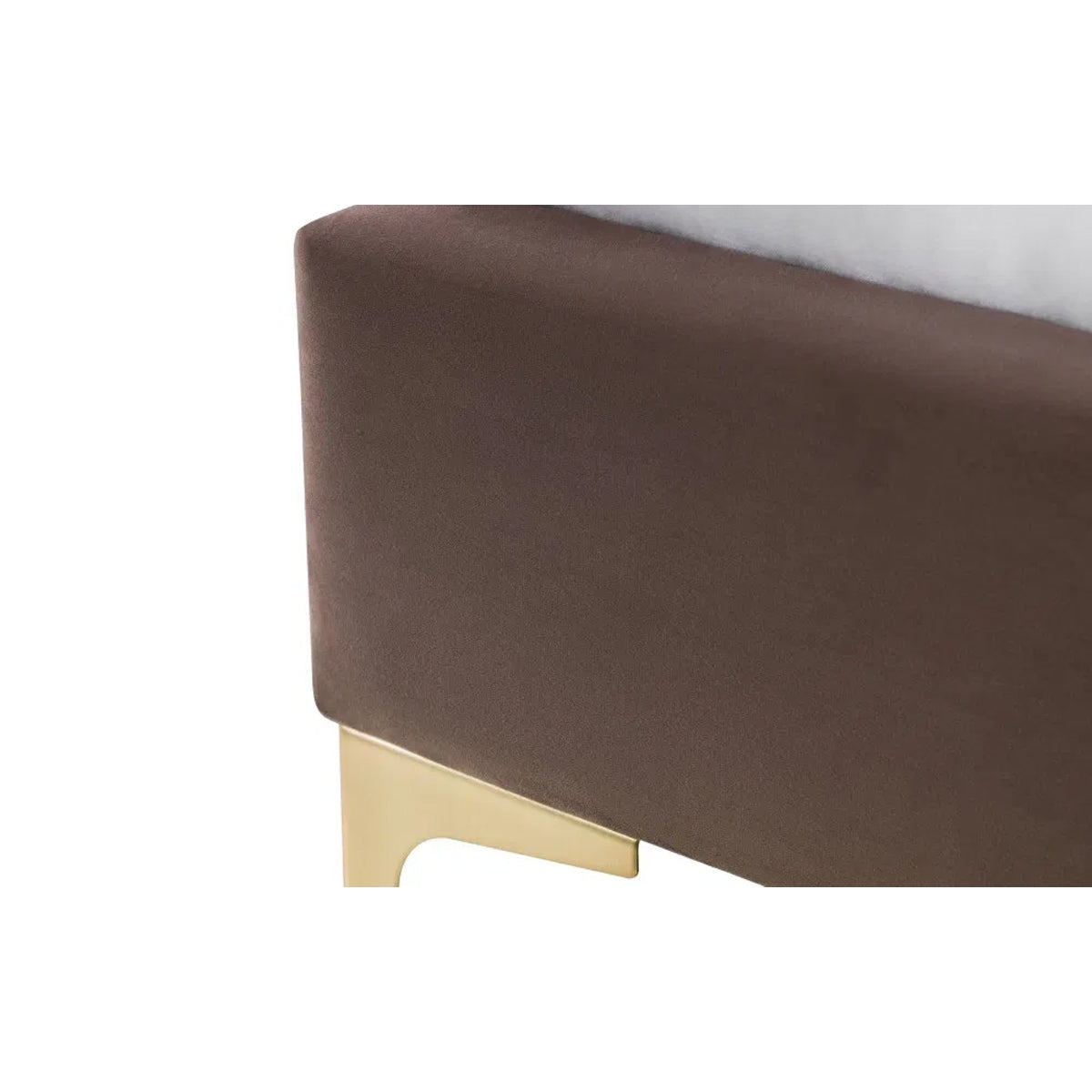 Deco Velvet Double Bed In Truffle