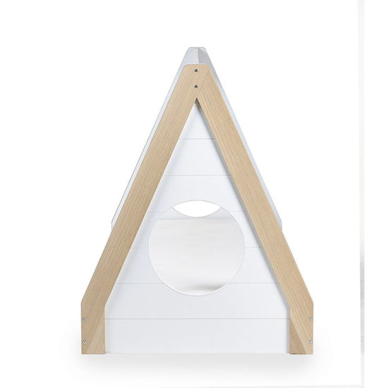 Festival Wooden Tent Bed In Pale Wood And White