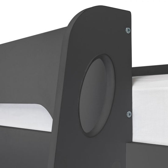 Galaxy Wooden Gaming Bunk Bed In Anthracite