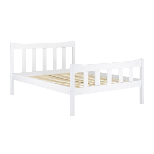 Havana Wooden King Size Bed In White
