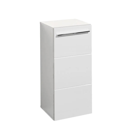 Mandy High Gloss Bathroom Storage Cabinet With 1 Door In White