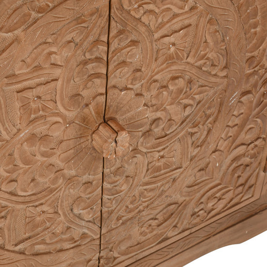 Artwork Solid Mango Wood Chest Of 4 Drawers In Oak