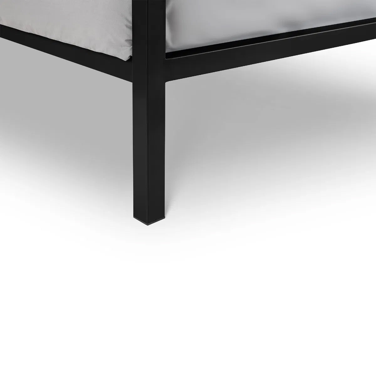 Soto Metal Double Bed In Satin Black