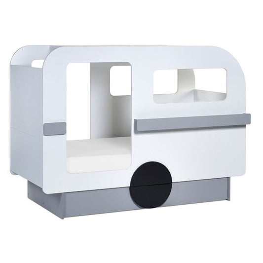 Tourer Wooden Caravan Bunk Bed In Vapor Grey And White