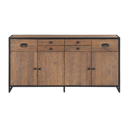 Ooki Wooden Large Sideboard With 4 Doors And 6 Drawers In Oak