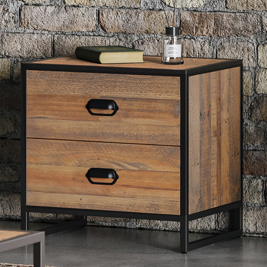 Ooki Wooden Modular Small Chest Of 2 Drawers In Oak