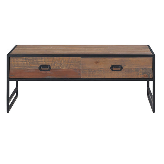 Ooki Wooden Coffee Table With 4 Drawers In Oak