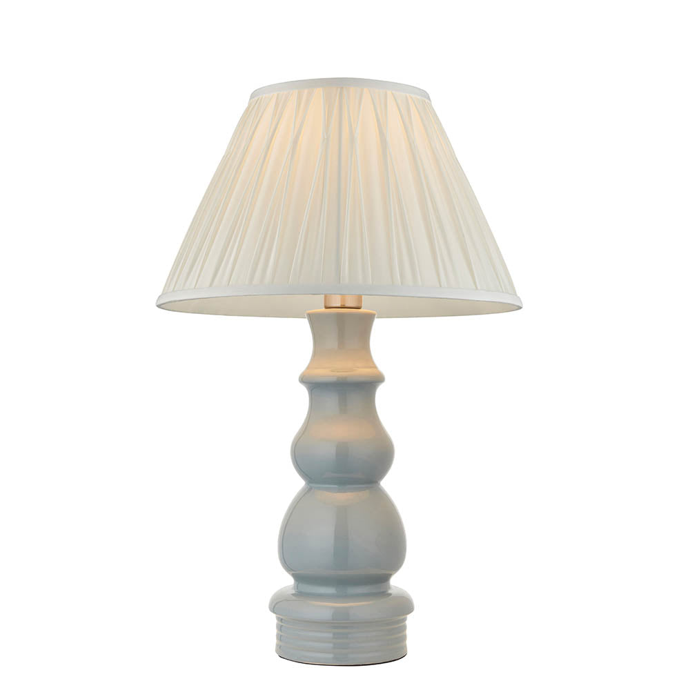 Provence 16 Inch Ivory Shade Table Lamp With Chatsworth Ceramic Base