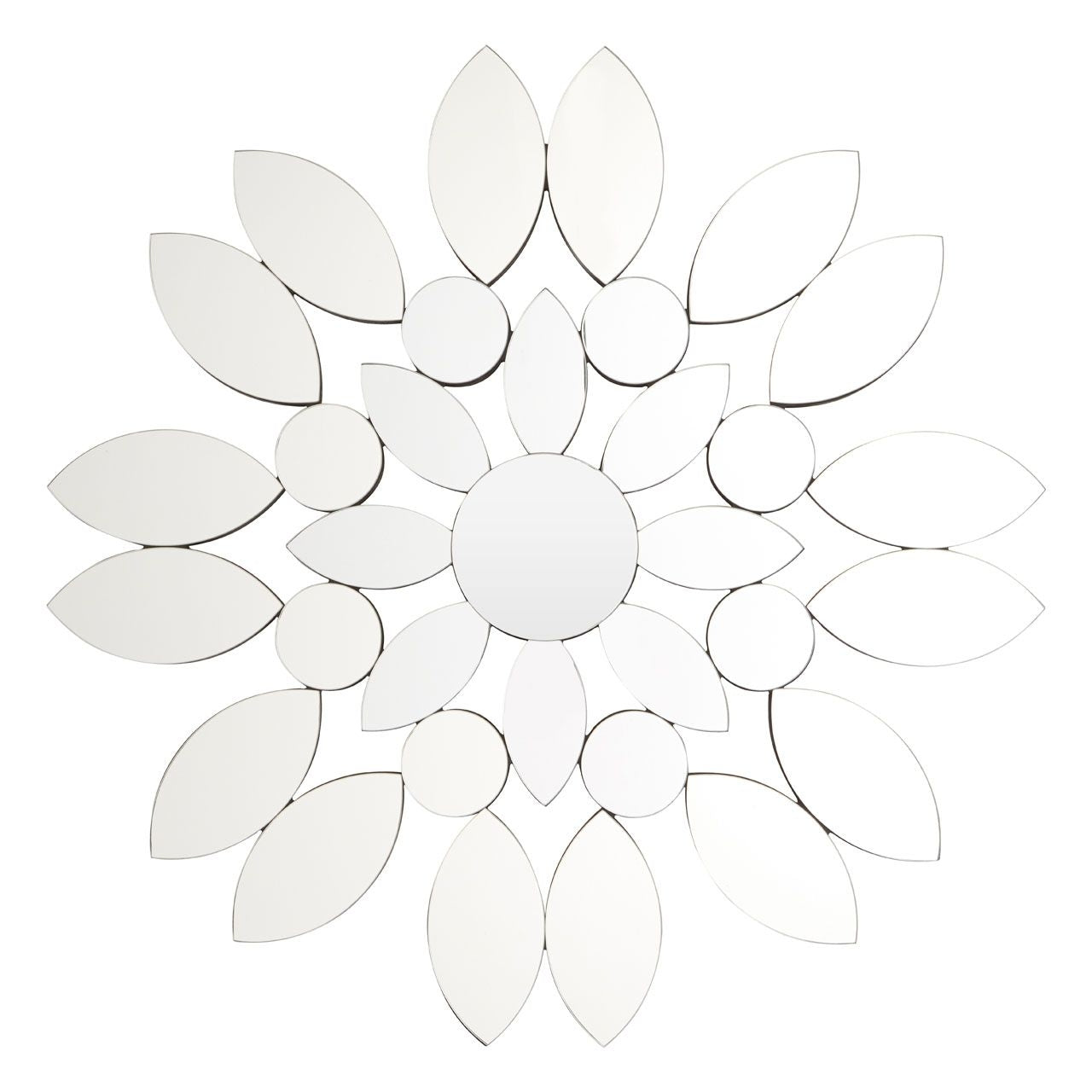 Blossom Blossom Wall Bedroom Mirror In Silver