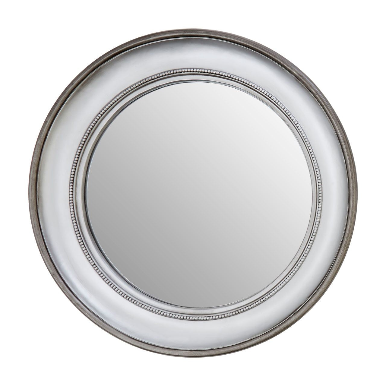 Mevtok Round Wall Bedroom Mirror In Silver