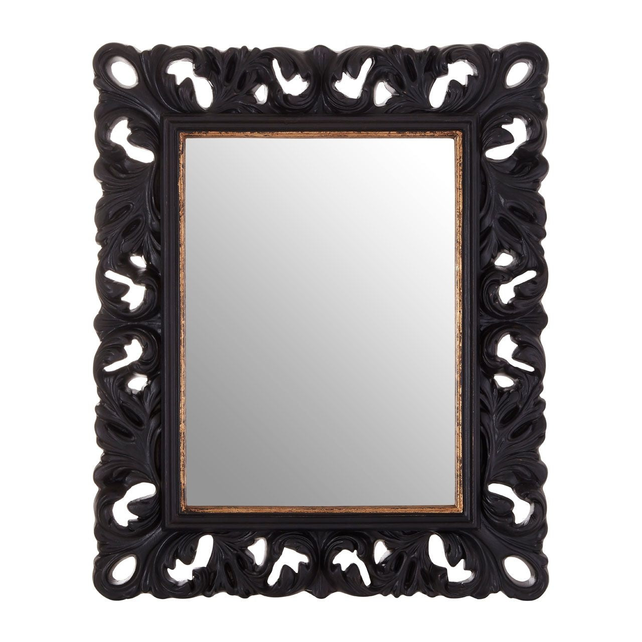Gertrode Wall Bedroom Mirror In Black And Gold