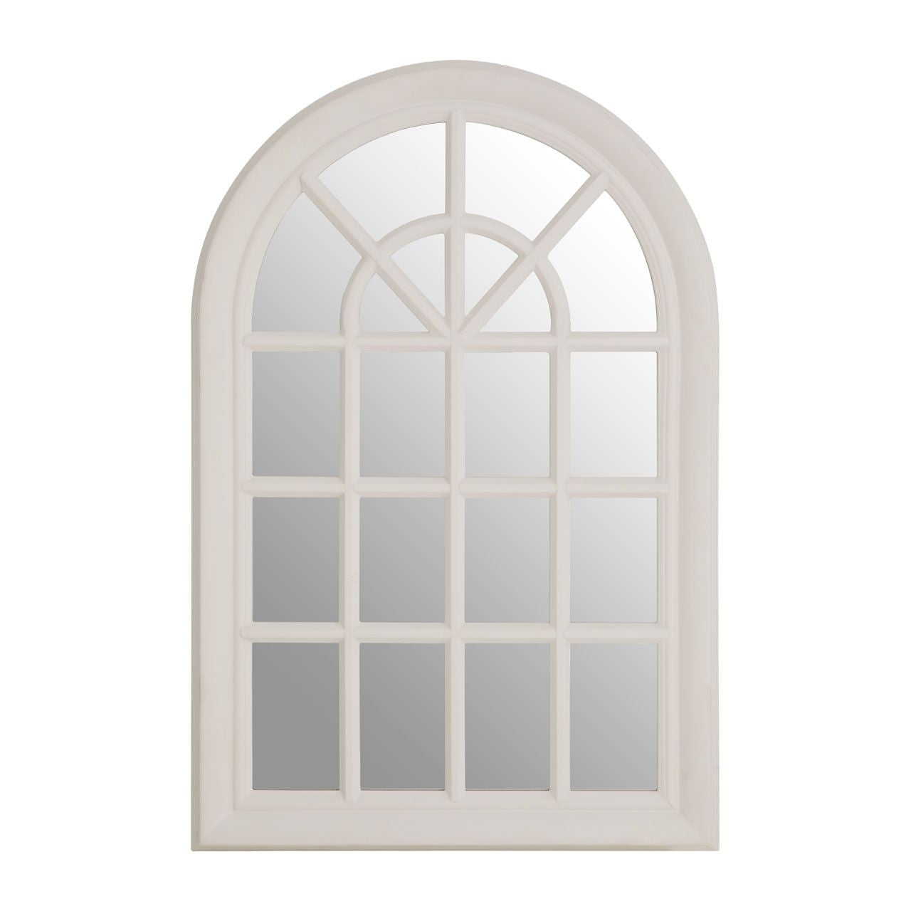 Shayla Wall Bedroom Mirror In White Window Design Frame