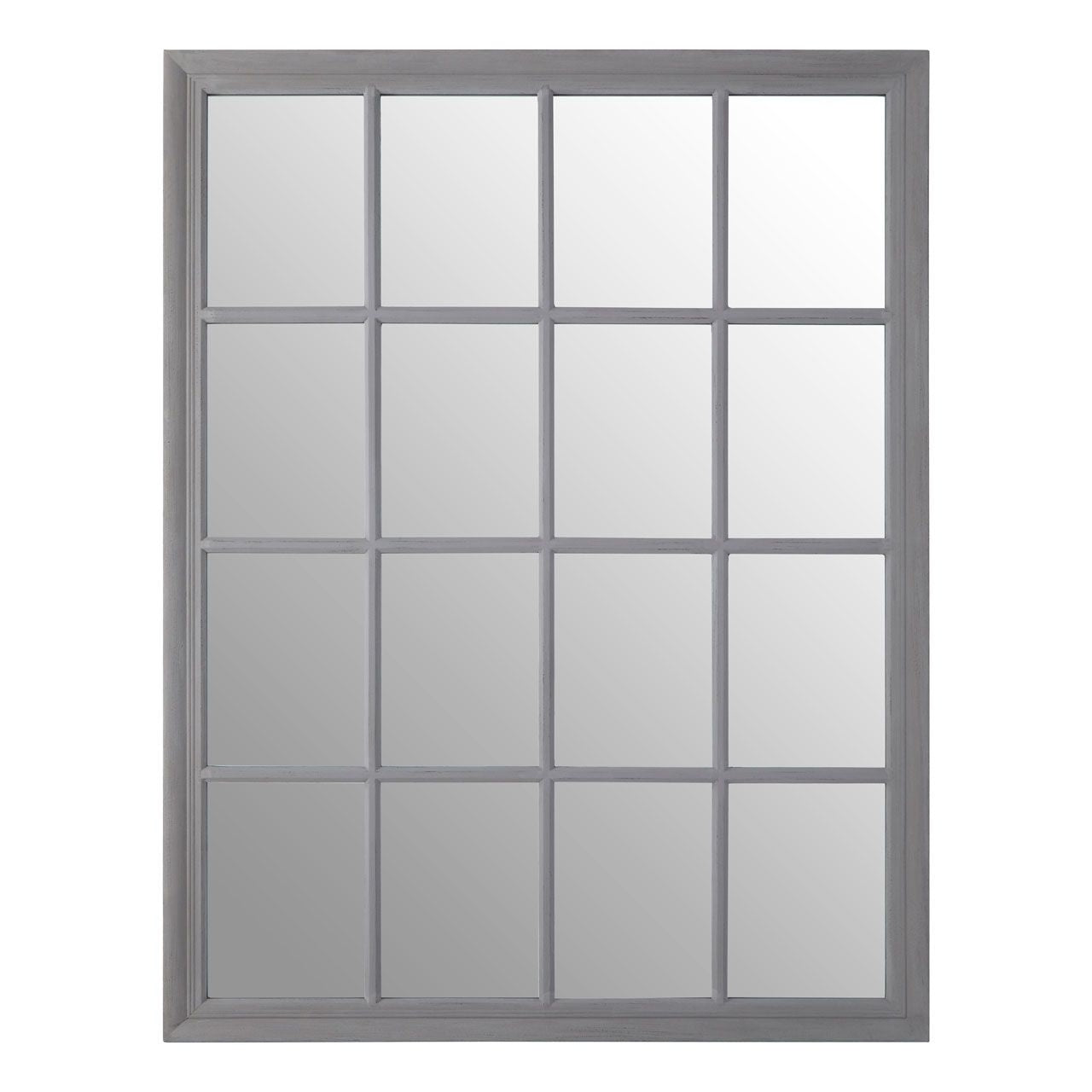 Gatosa Window Design Wall Bedroom Mirror In Grey