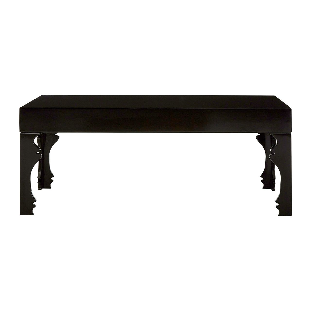 Luis Rectangular Coffee Table In Black High Gloss