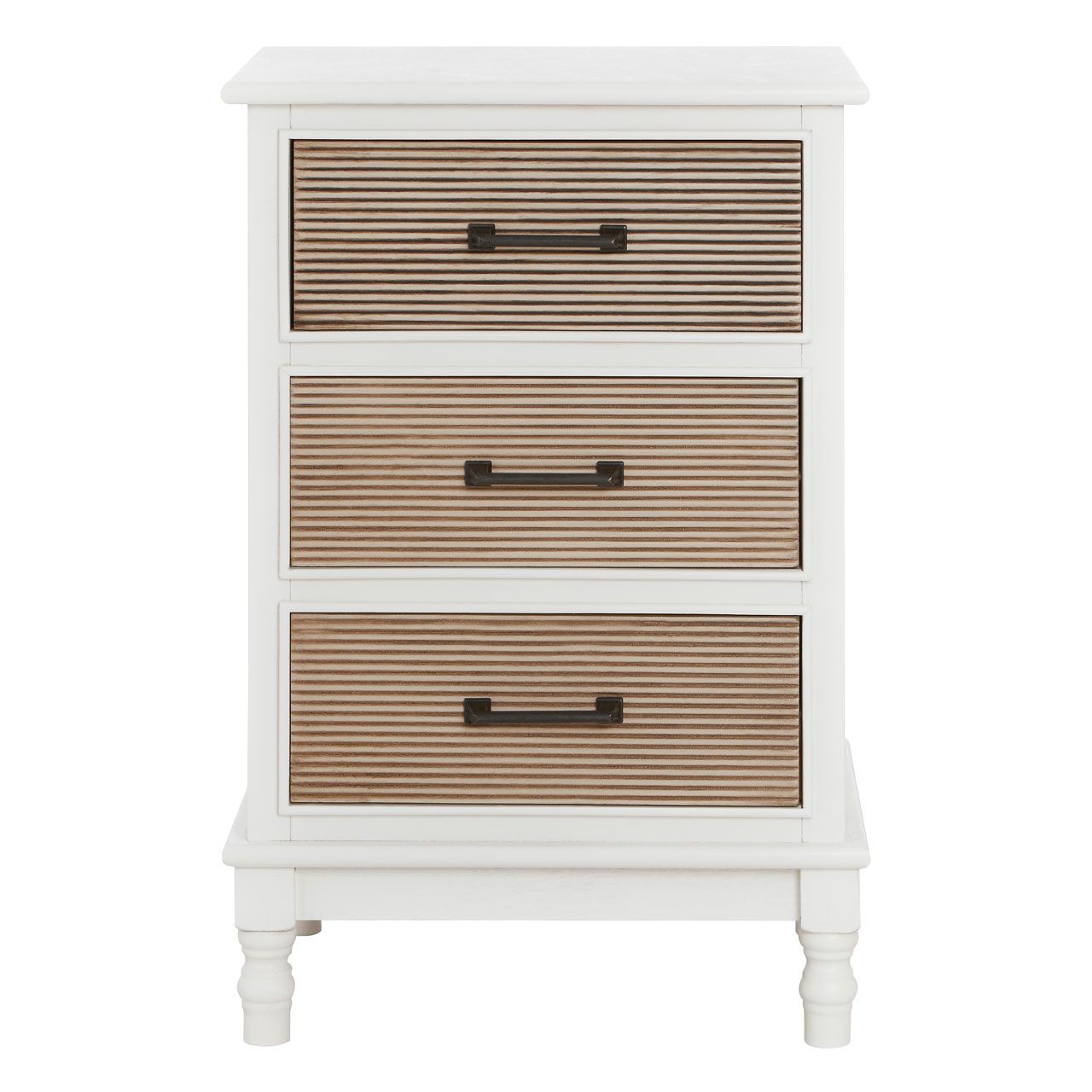Heritage Wooden Chest Of 3 Drawers In Pearl White