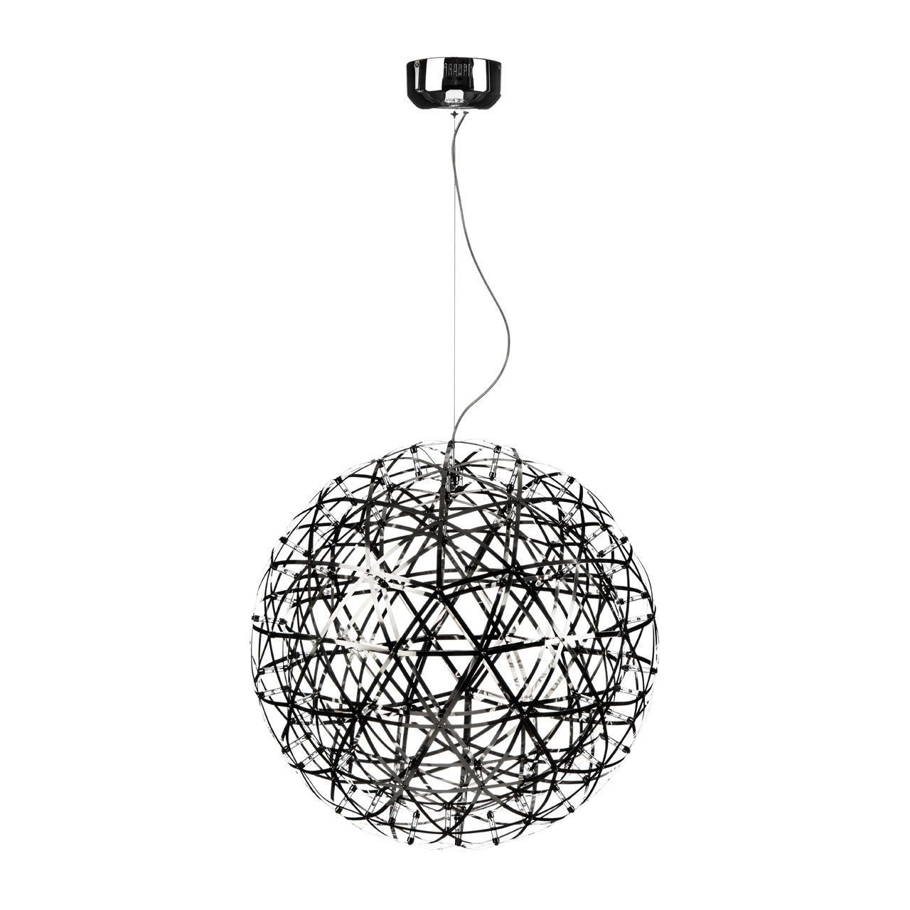 Hoisk LED Spiral Ceiling Ceiling Pendant Light In Satin Nickel