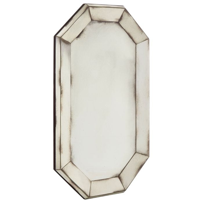 Rusper Venetian Wall Mirror In Antique Silver Frame