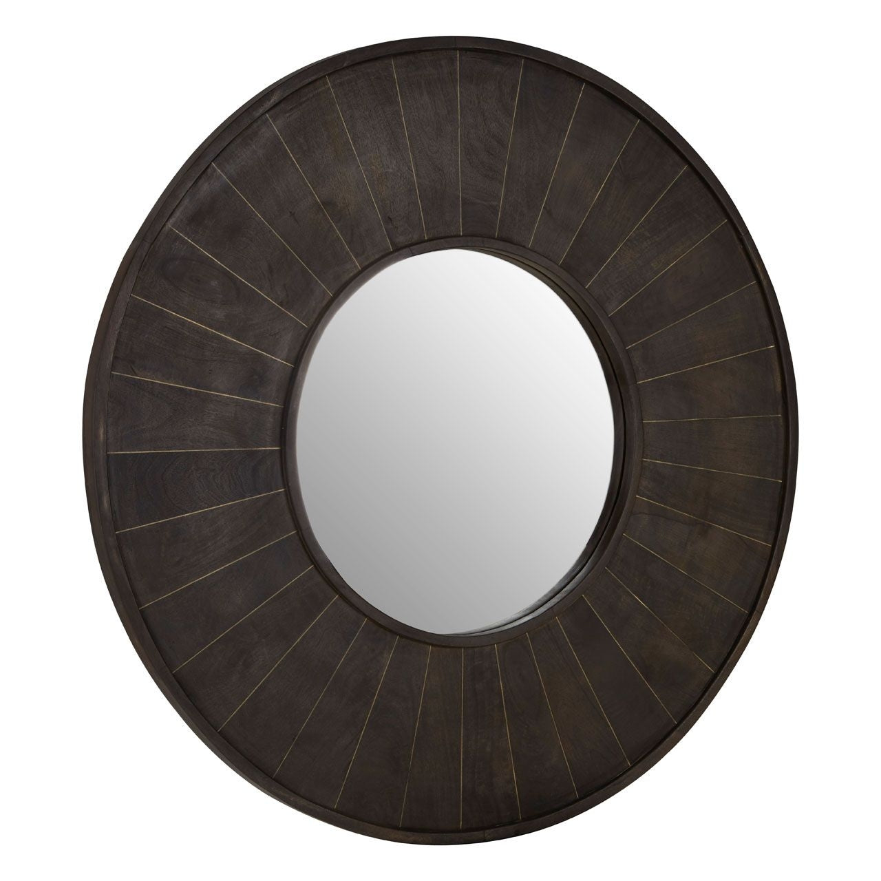 Sagor Wall Bedroom Mirror In Antique Brass Frame