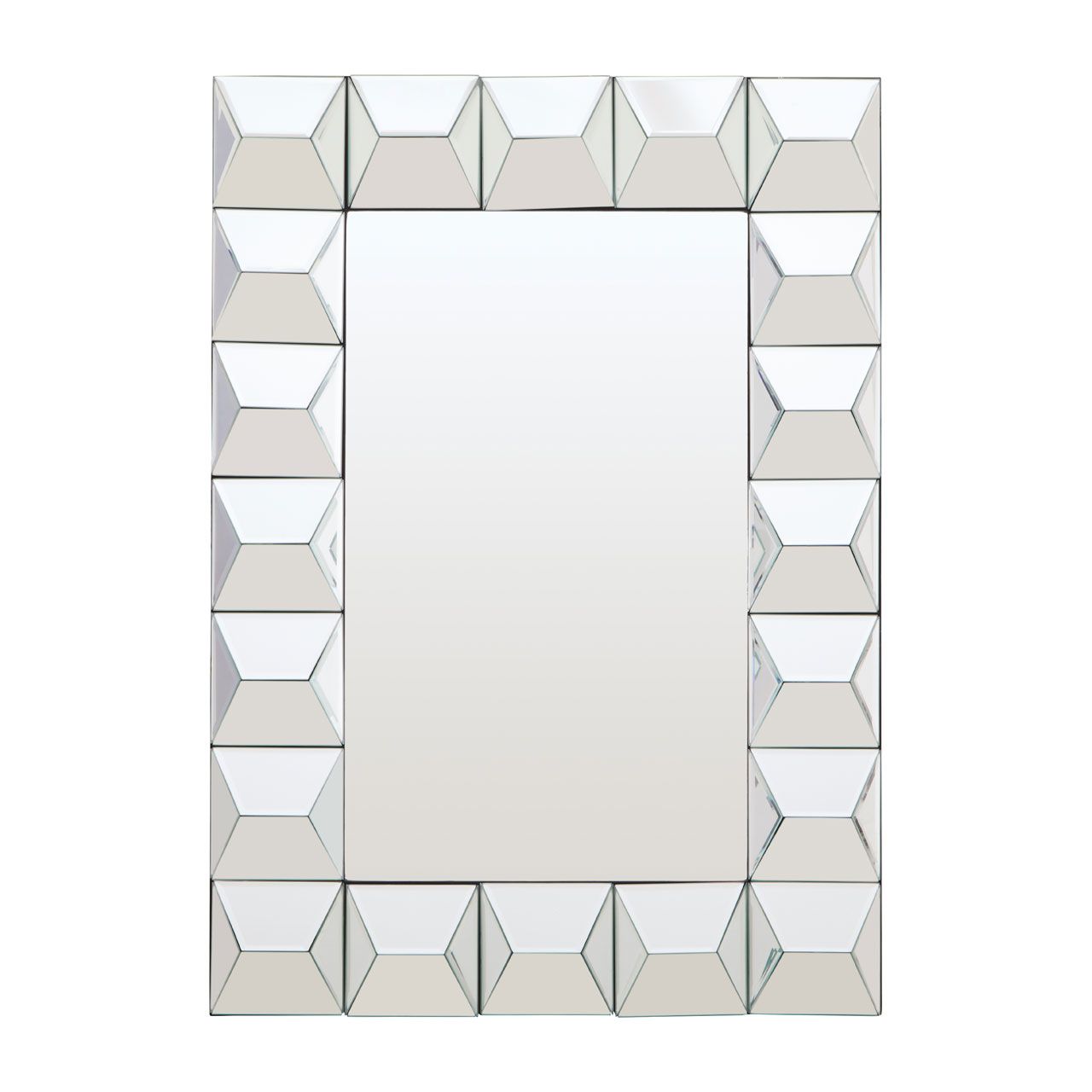 Taranto Geometric Shape Wall Mirror In Three-Dimensional Effect