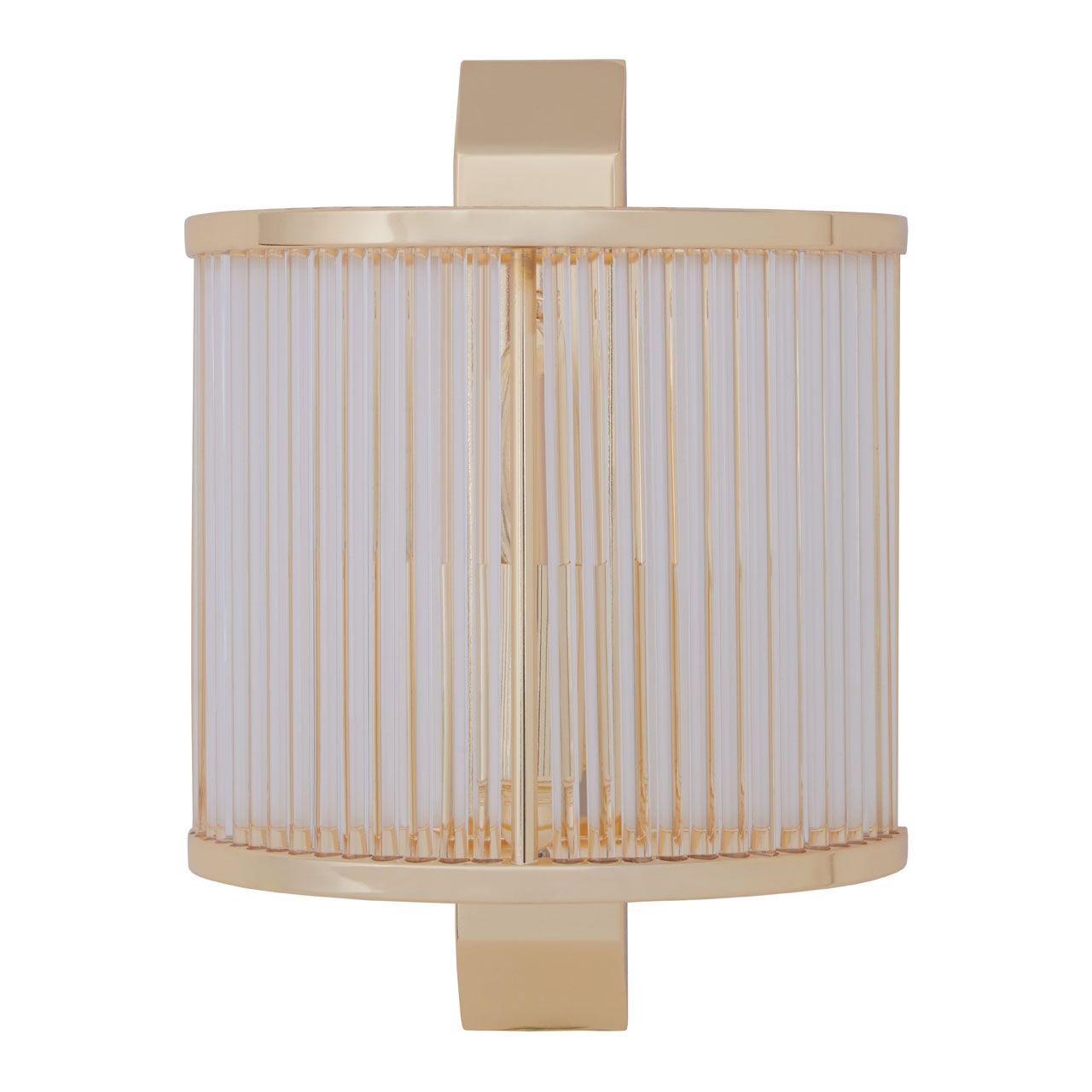 Salasco Ribbed Pattern Wall Light In Gold