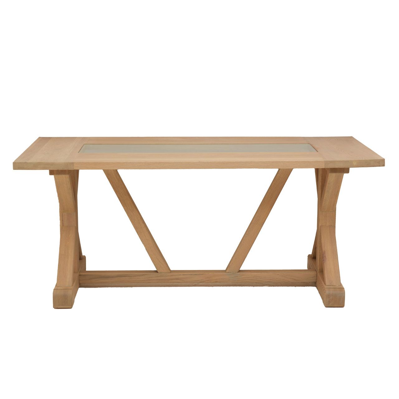 Lyon Rectangular Wooden Dining Table In Oak