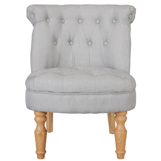 Charlotte Fabirc Bedrom Chair In Blue
