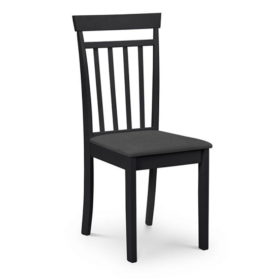 Coast Wooden Dining Chair In Black