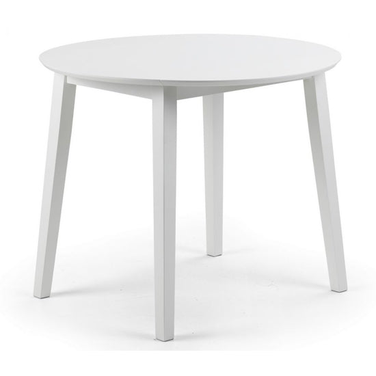Coast Round Wooden Dining Table In White