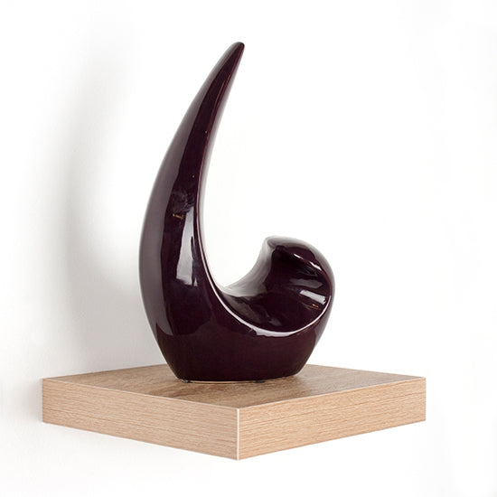 Hudson Small Wooden Box Wall Shelf In Oak