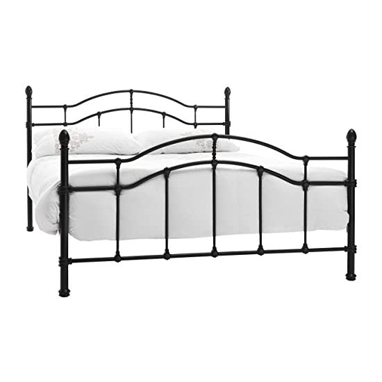 Paris Metal King Size Bed In Black
